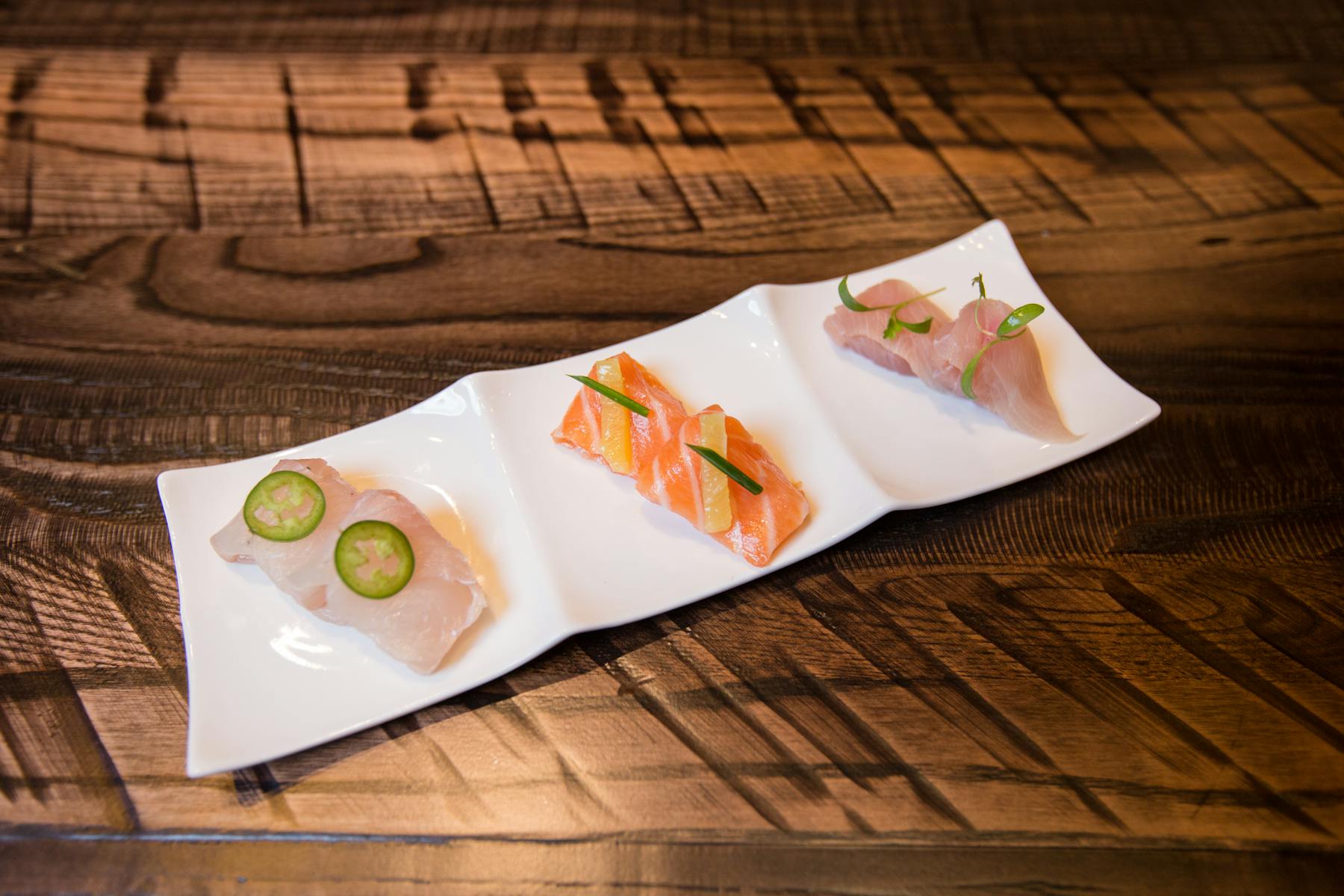 a plate of food on a table