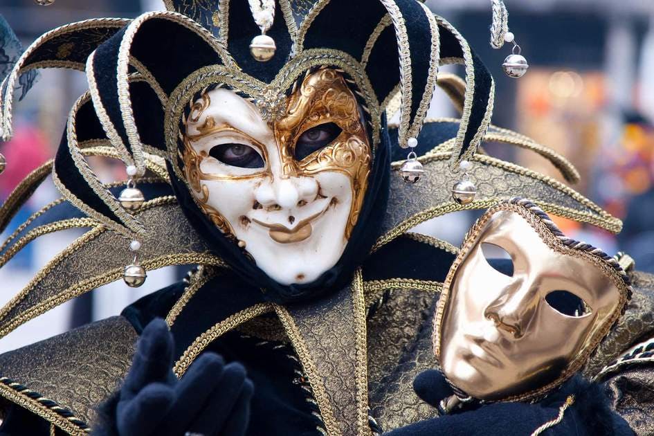 a mask with a hat
