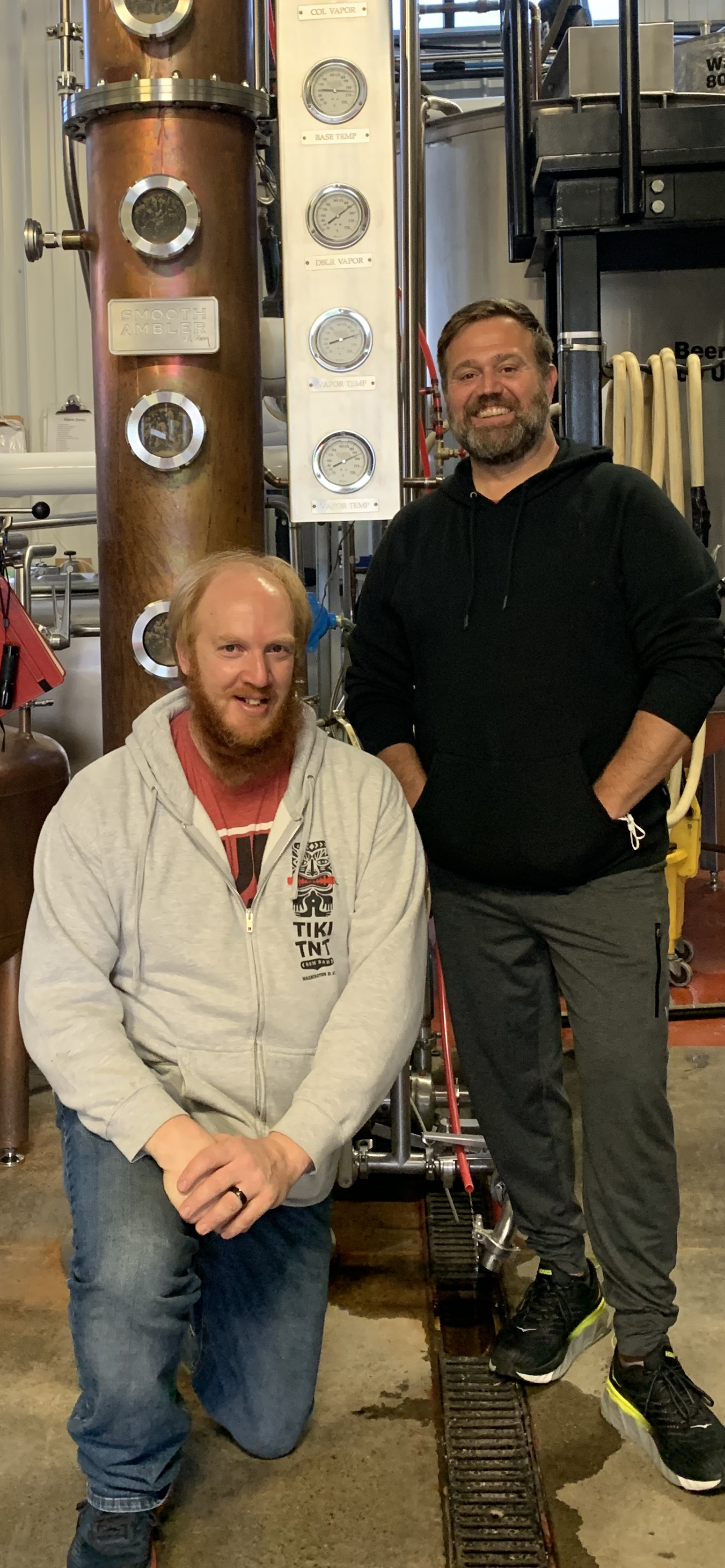 two men posing for a picture