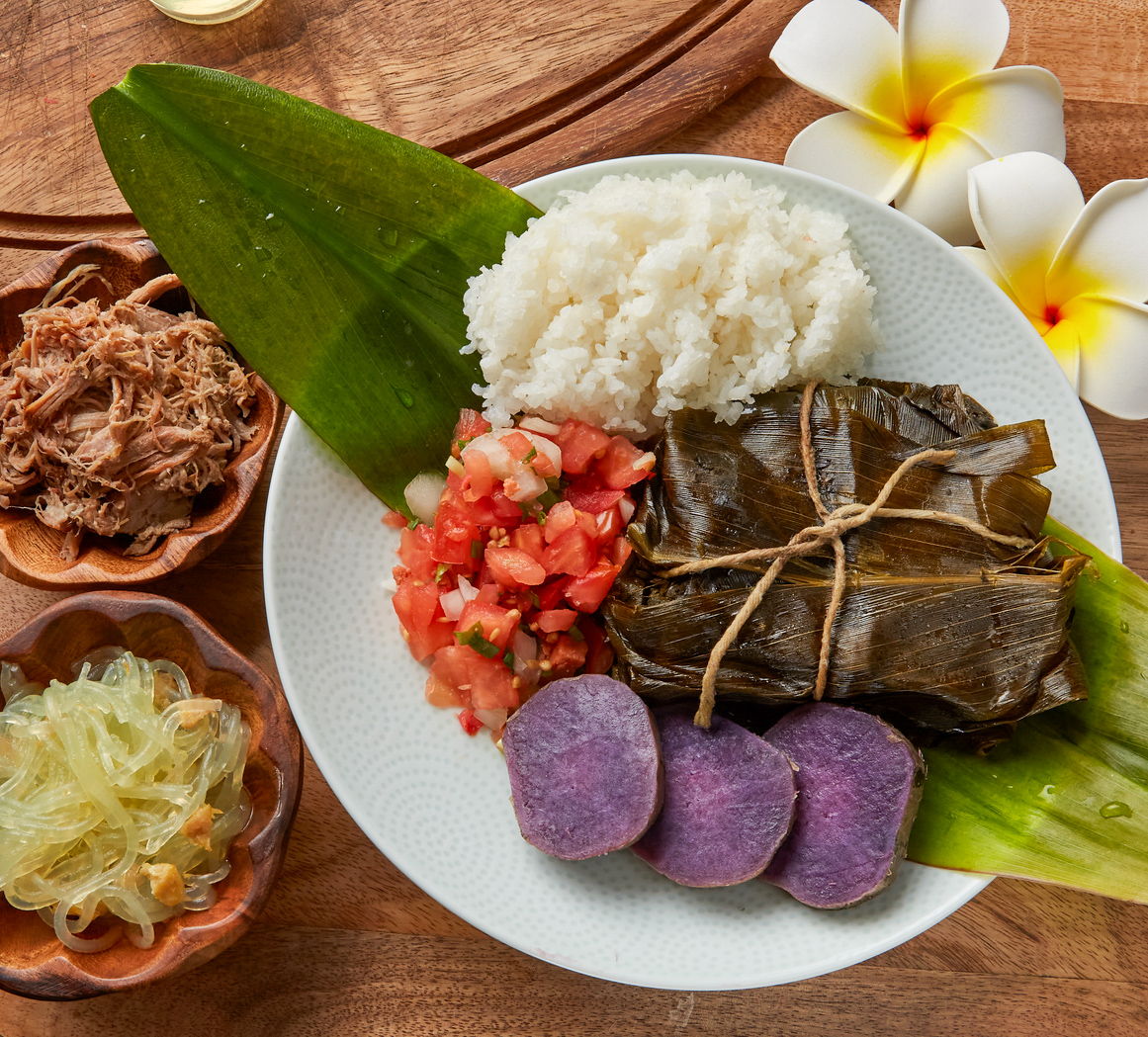 a bunch of food on a plate