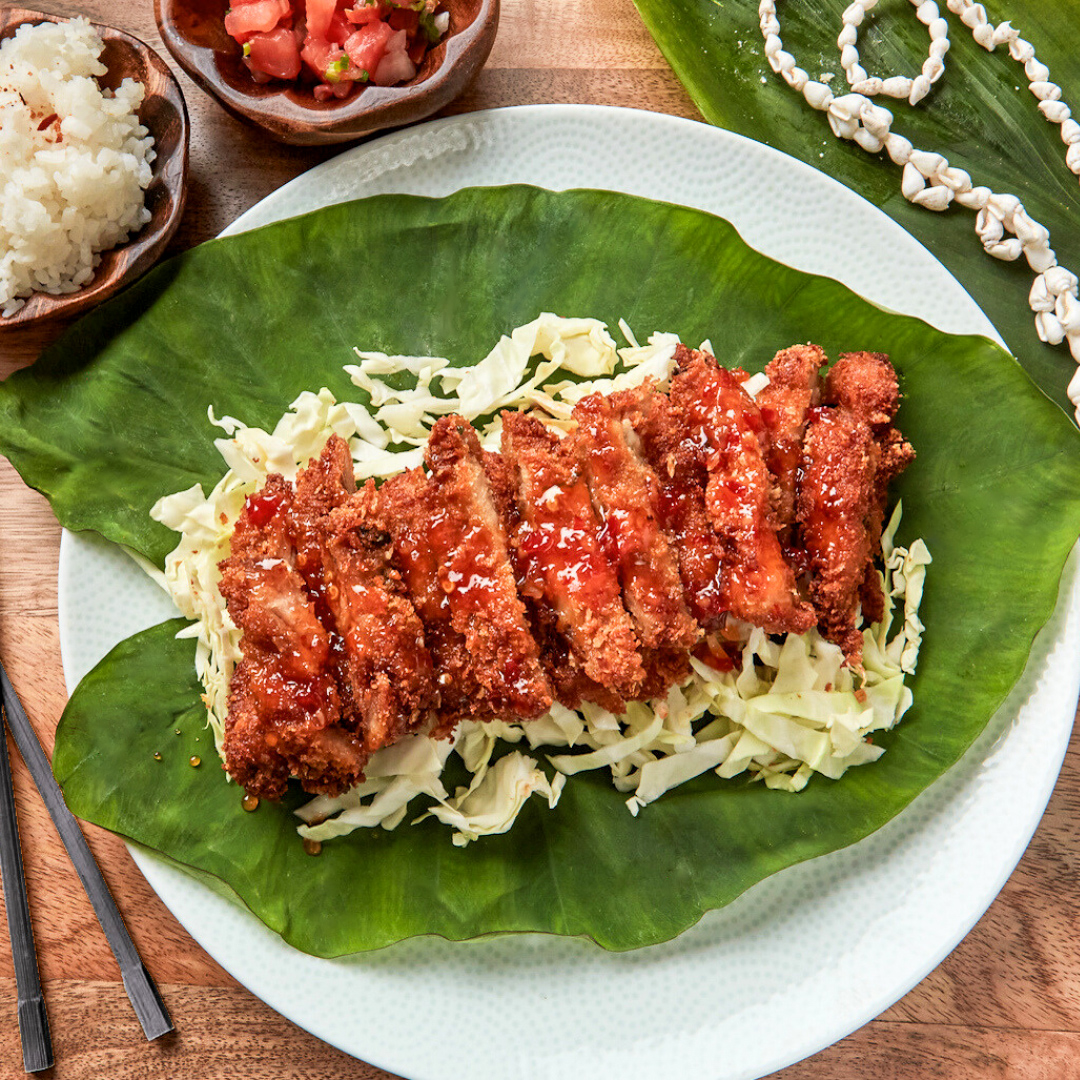 a plate of food on a table