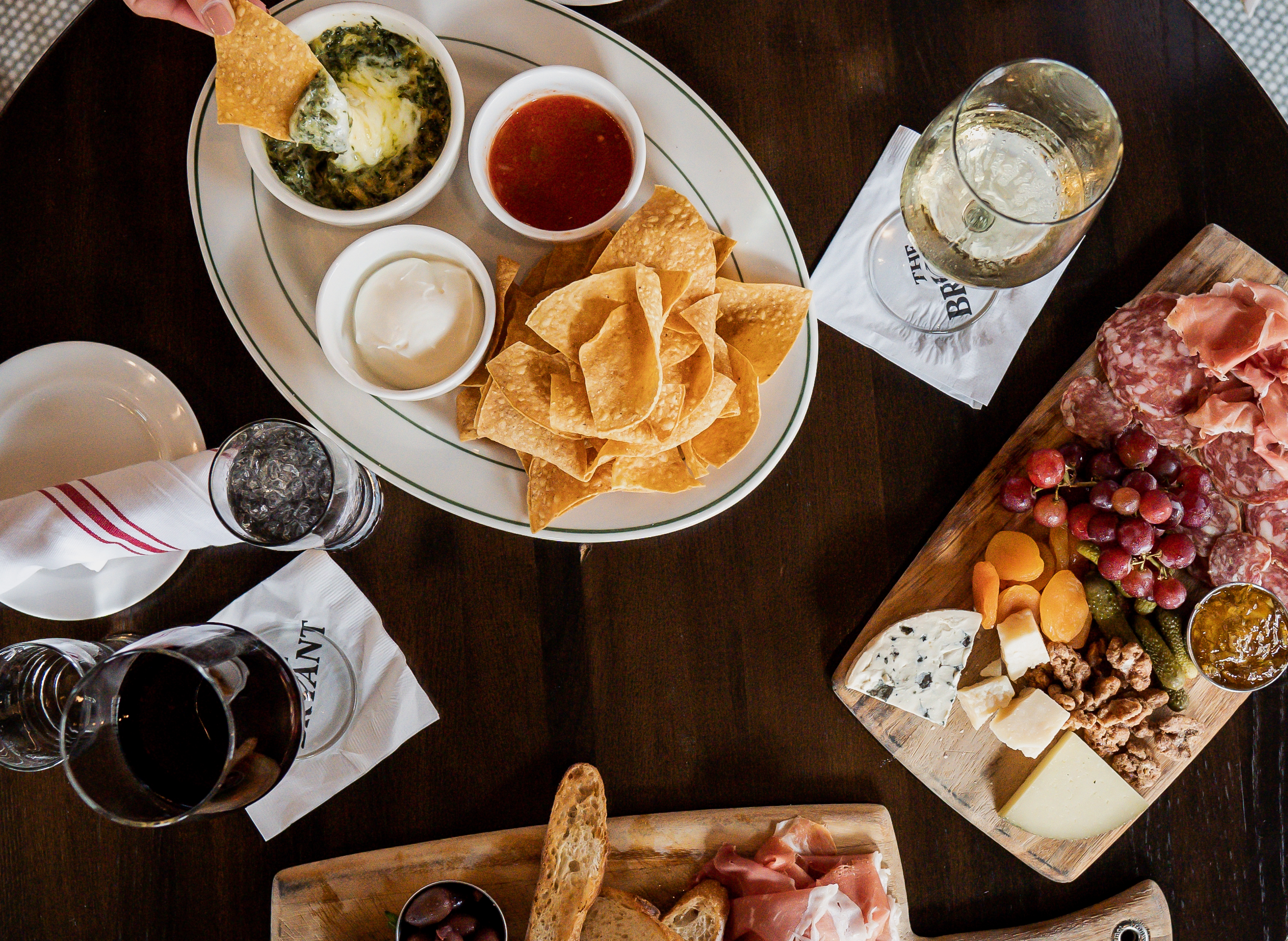 a plate of food on a table