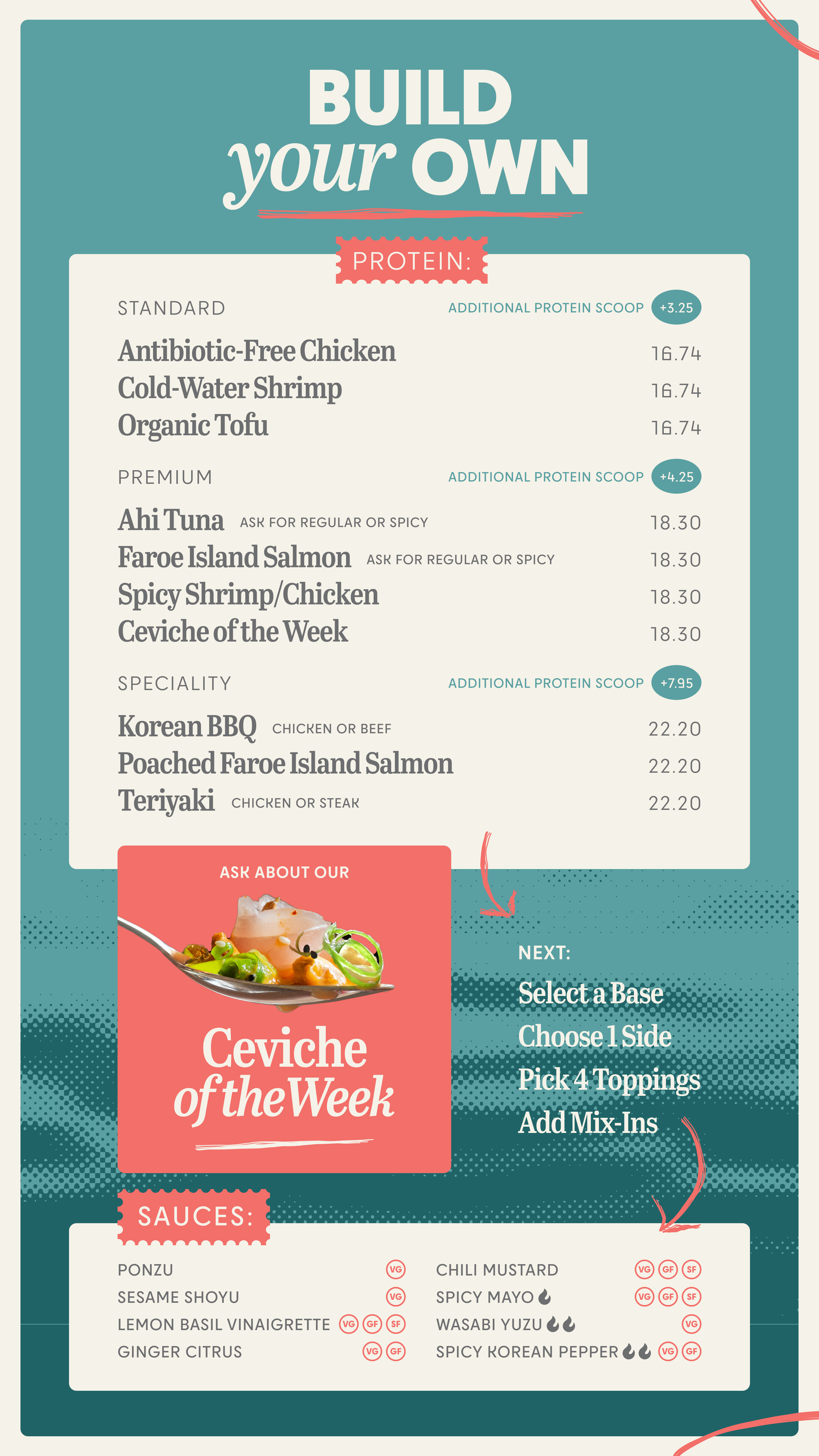 Build your own poke bowl buffalo