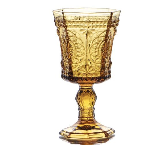 a glass cup