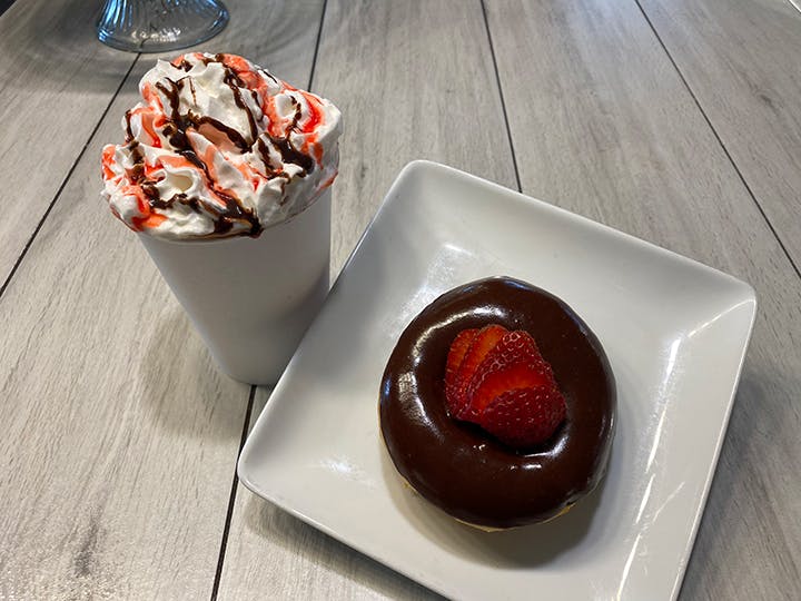 a plate of food on a table