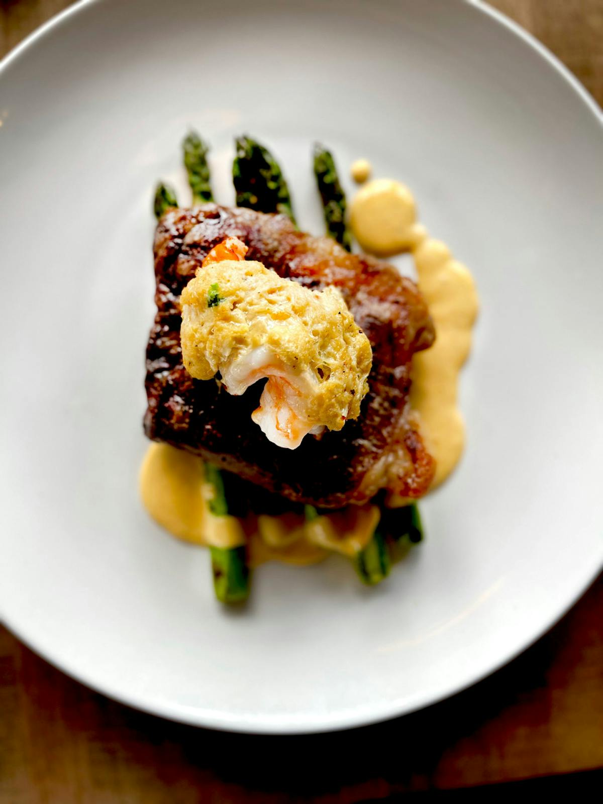 a closeup of food on a plate