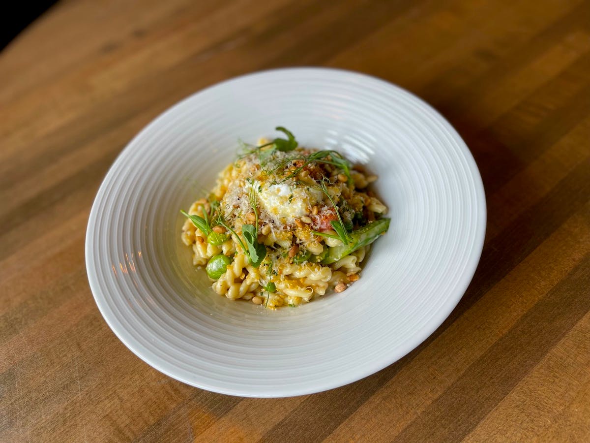 a plate of food on a table