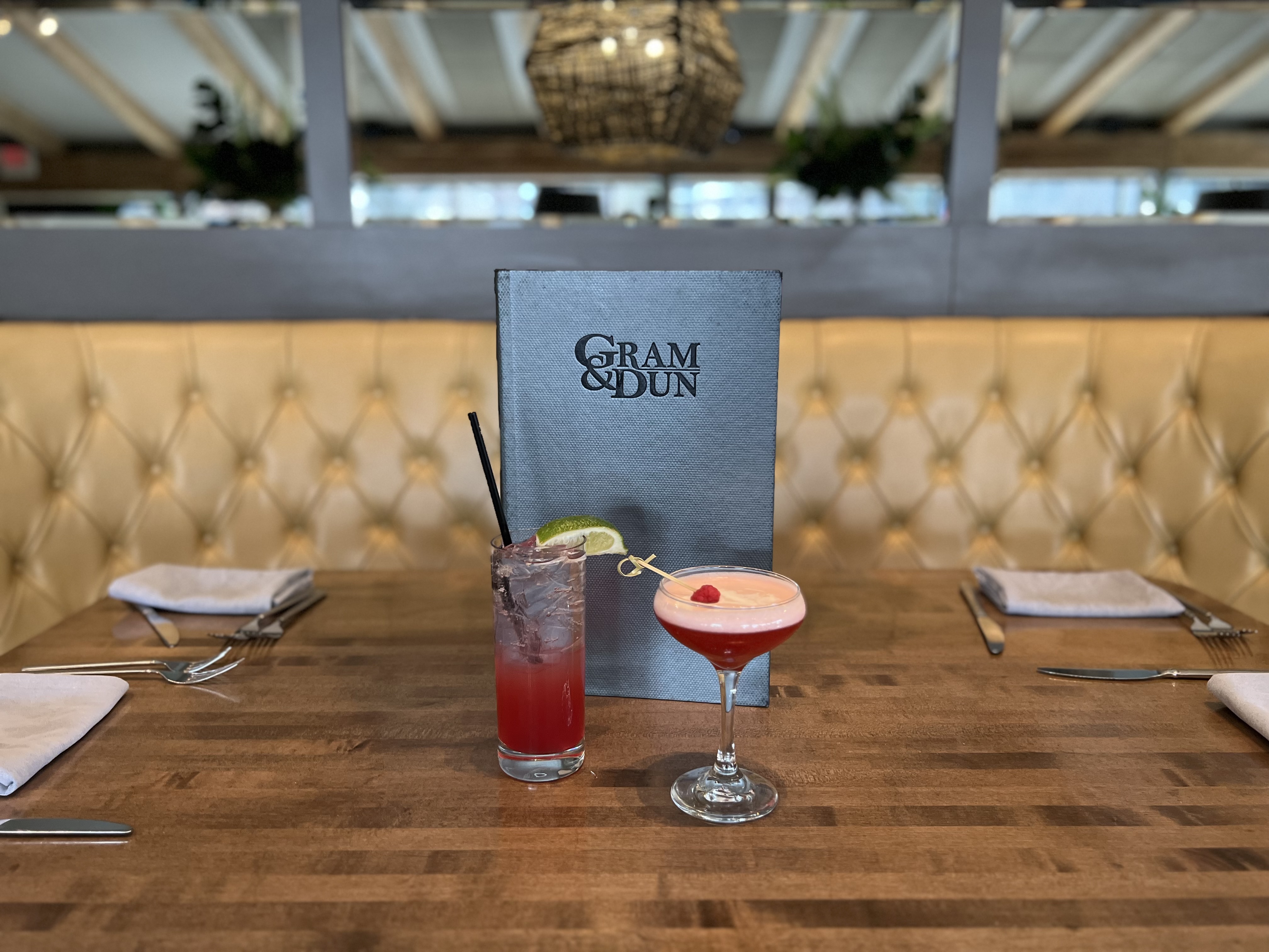 a glass of wine on a table