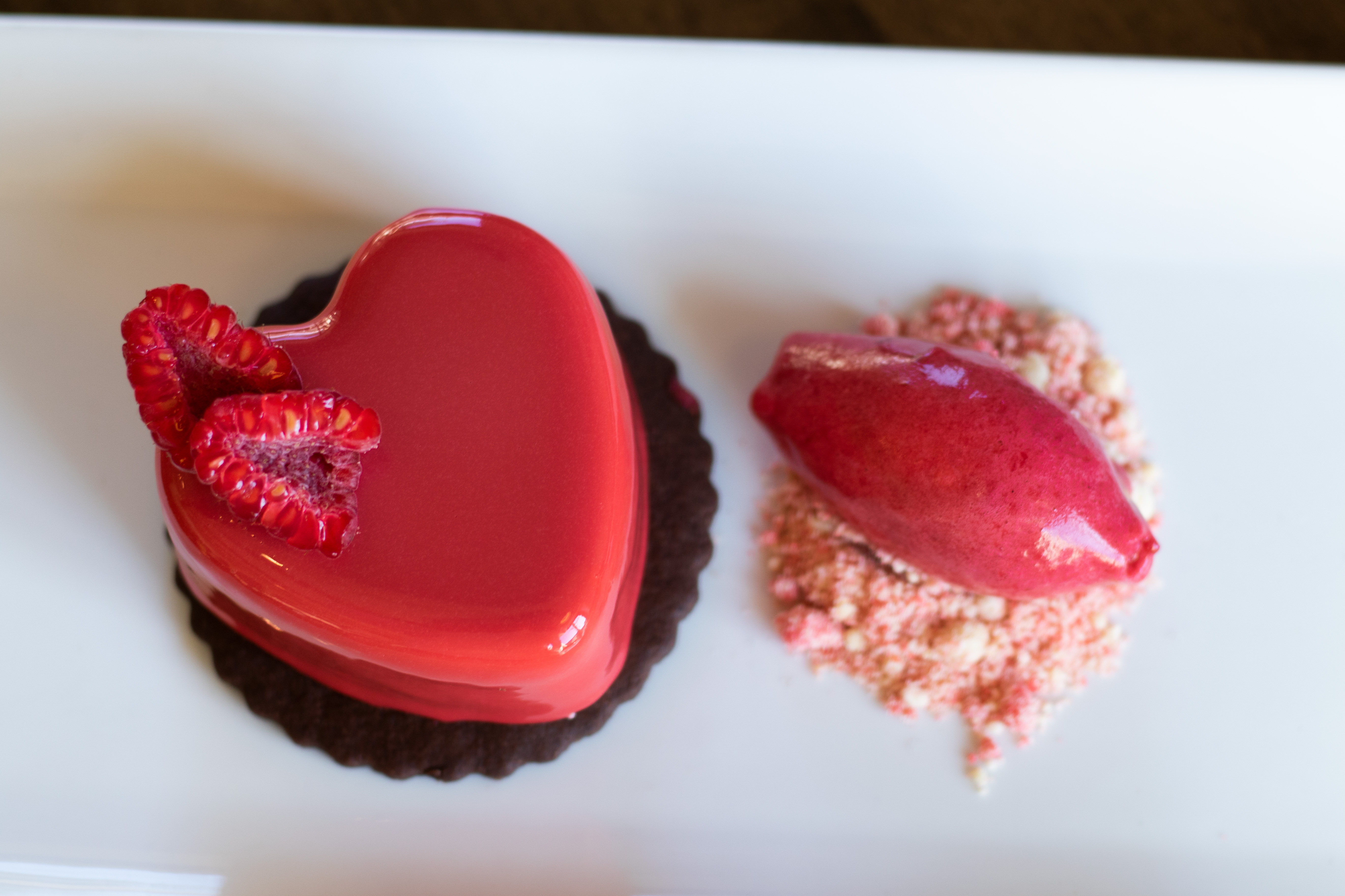 a close up of a slice of cake on a plate