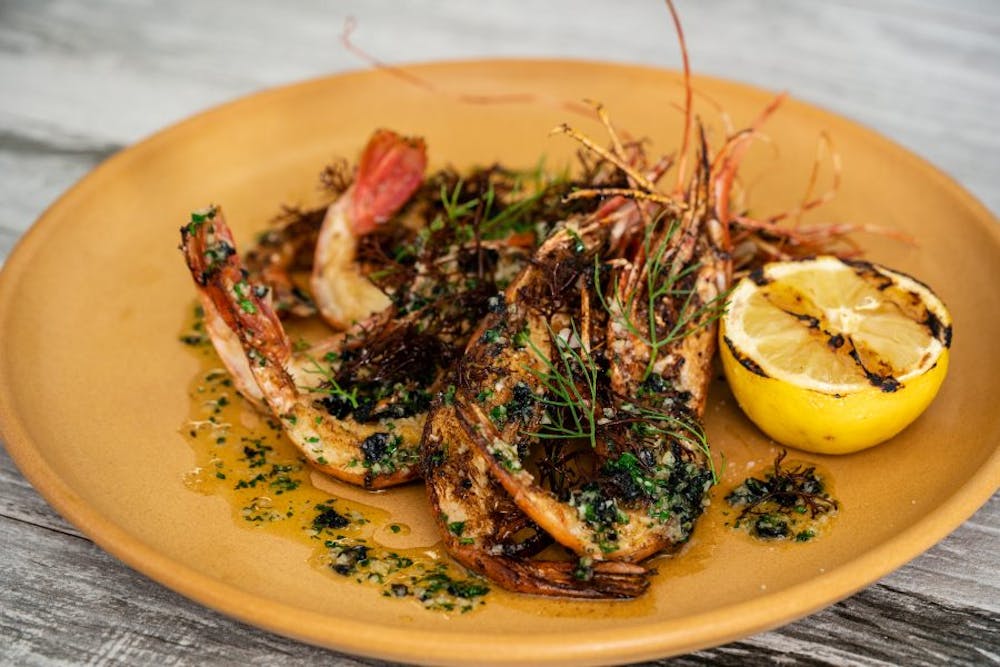 a plate of food on a table