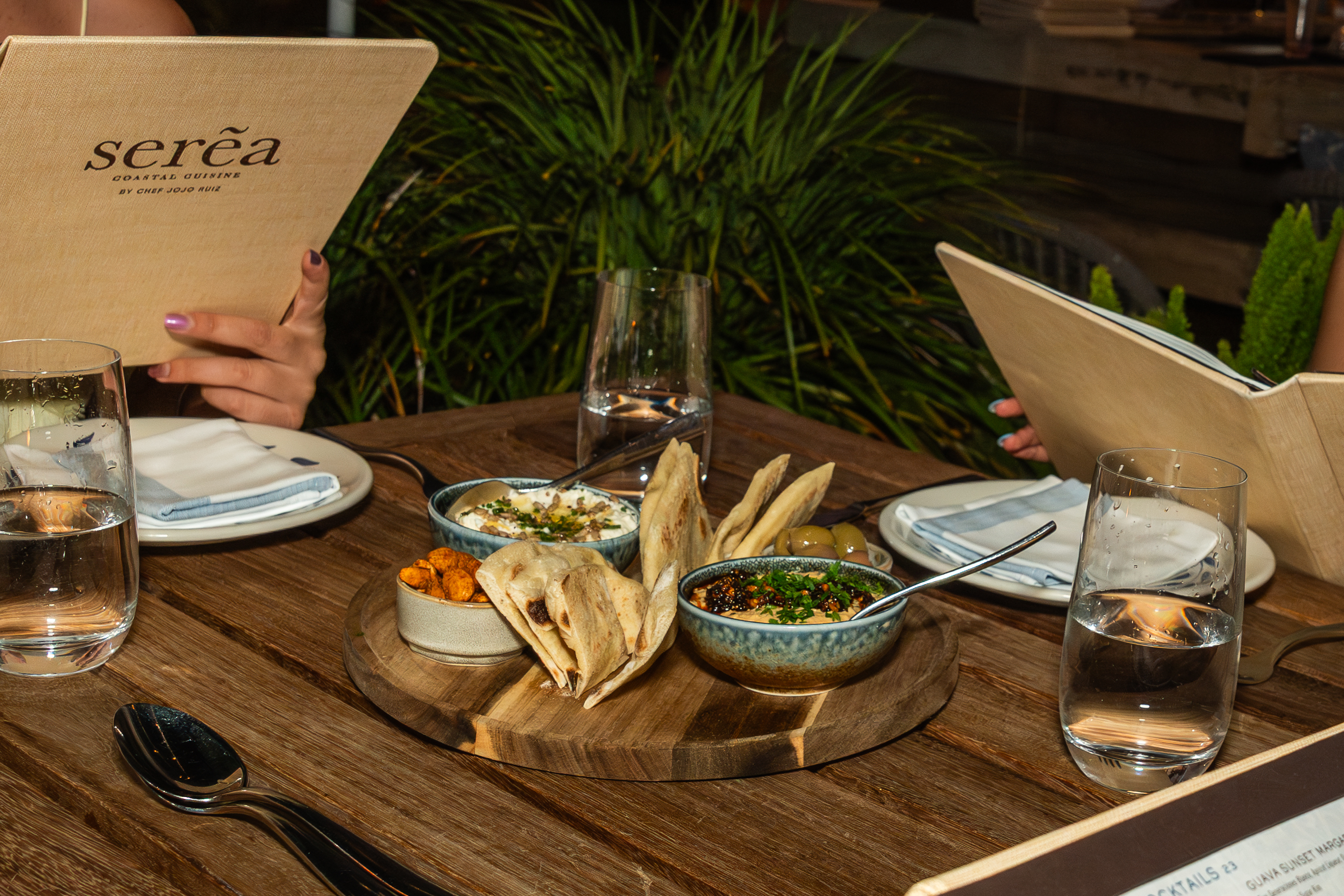 Serea Coastal Cuisine at Hotel del Coronado featuring oceanfront dining, Mediterranean seafood dishes, and an upscale Coronado restaurant atmosphere