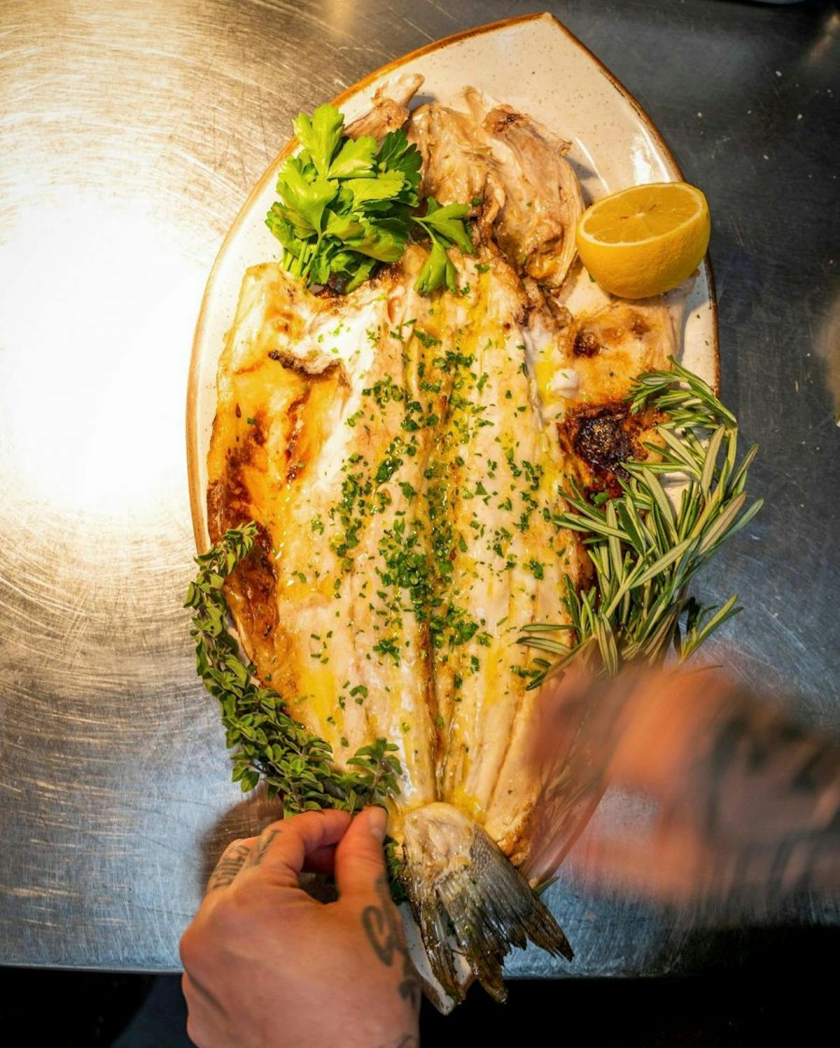 a close up of food on a table