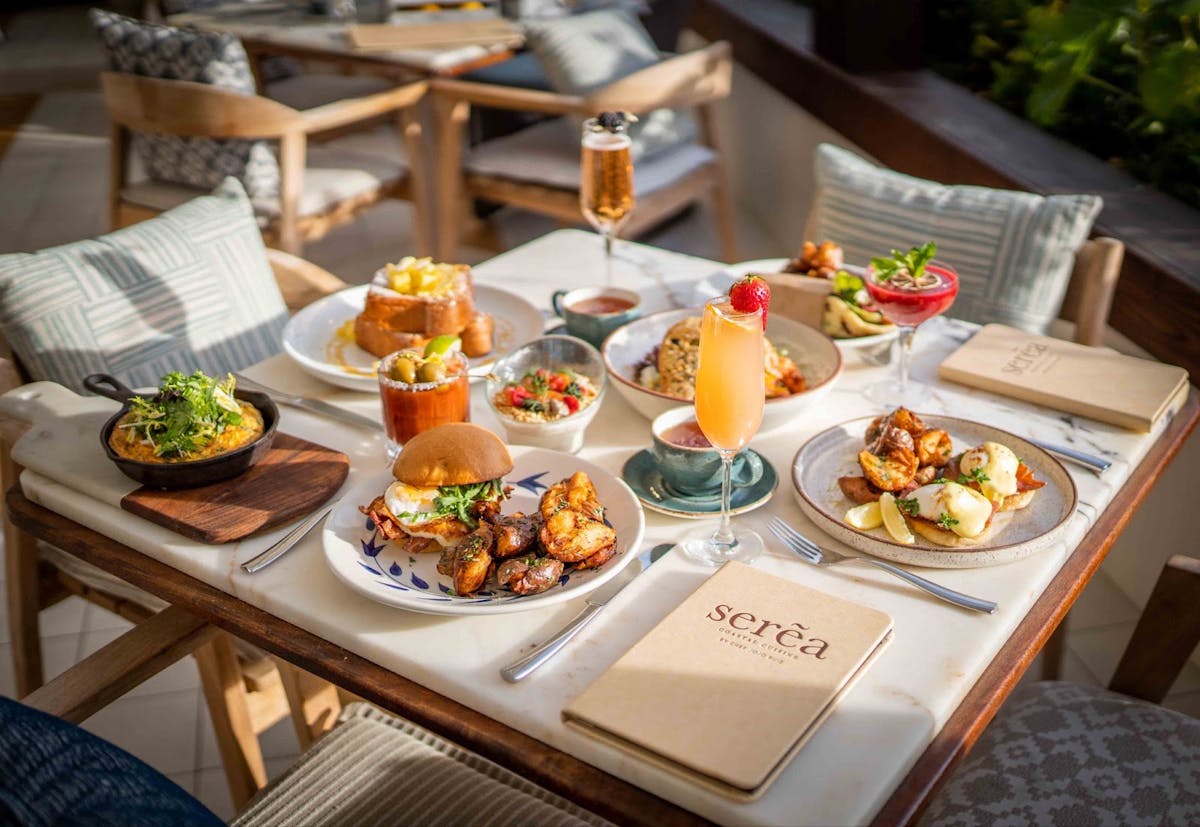 Image Alt Txt: Brunch at Serea Restaurant in Coronado, San Diego.