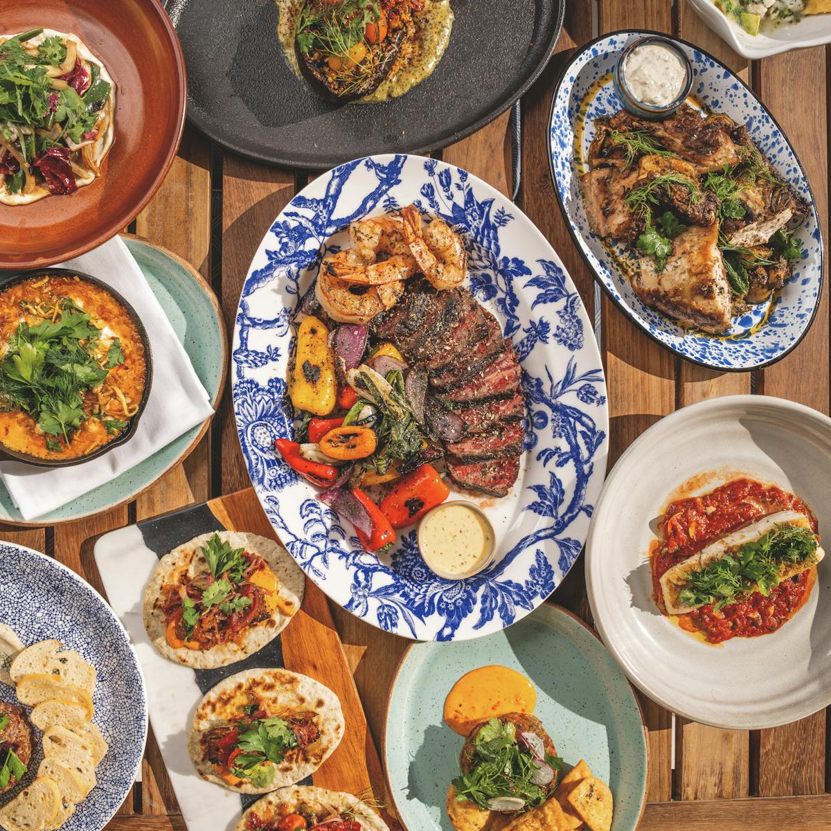 Mediterranean dishes in Coronado Island