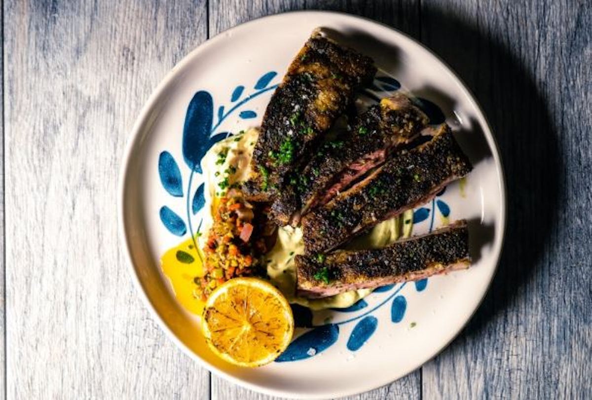 a bowl of food on a plate