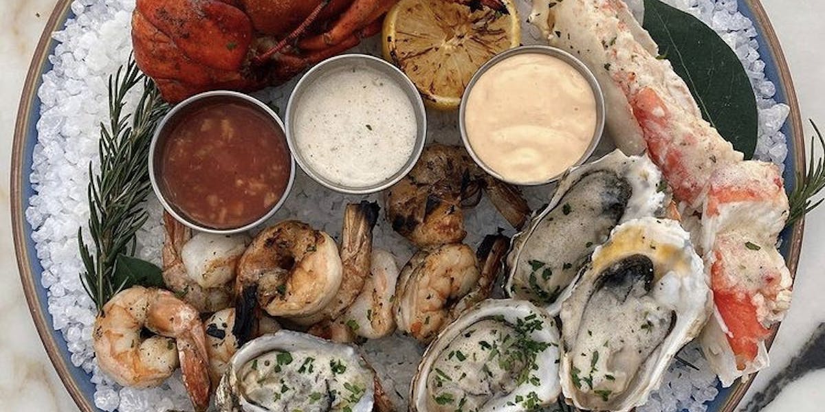 Ice Cold vs Wood Roasted Shellfish at Serea