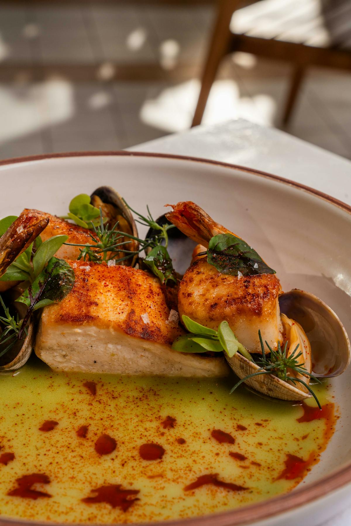 Delectable seafood at Serea located in Coronado