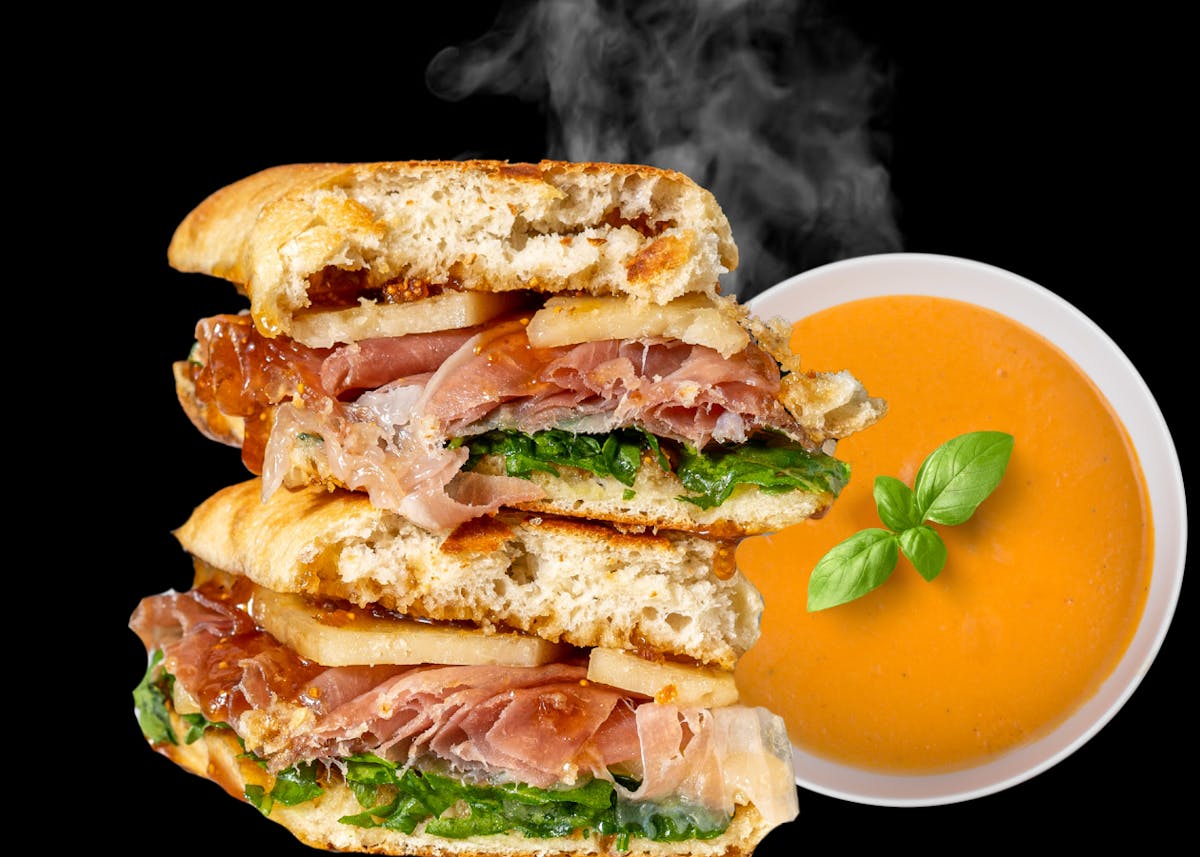 panini and soup