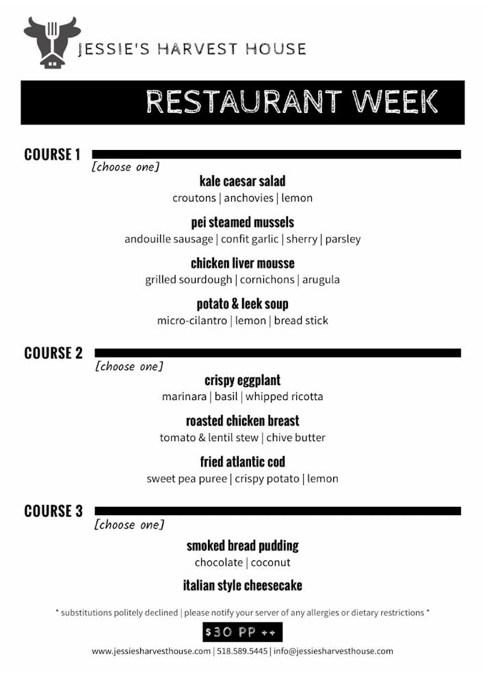 Greene County Restaurant Week Jessie's Harvest House