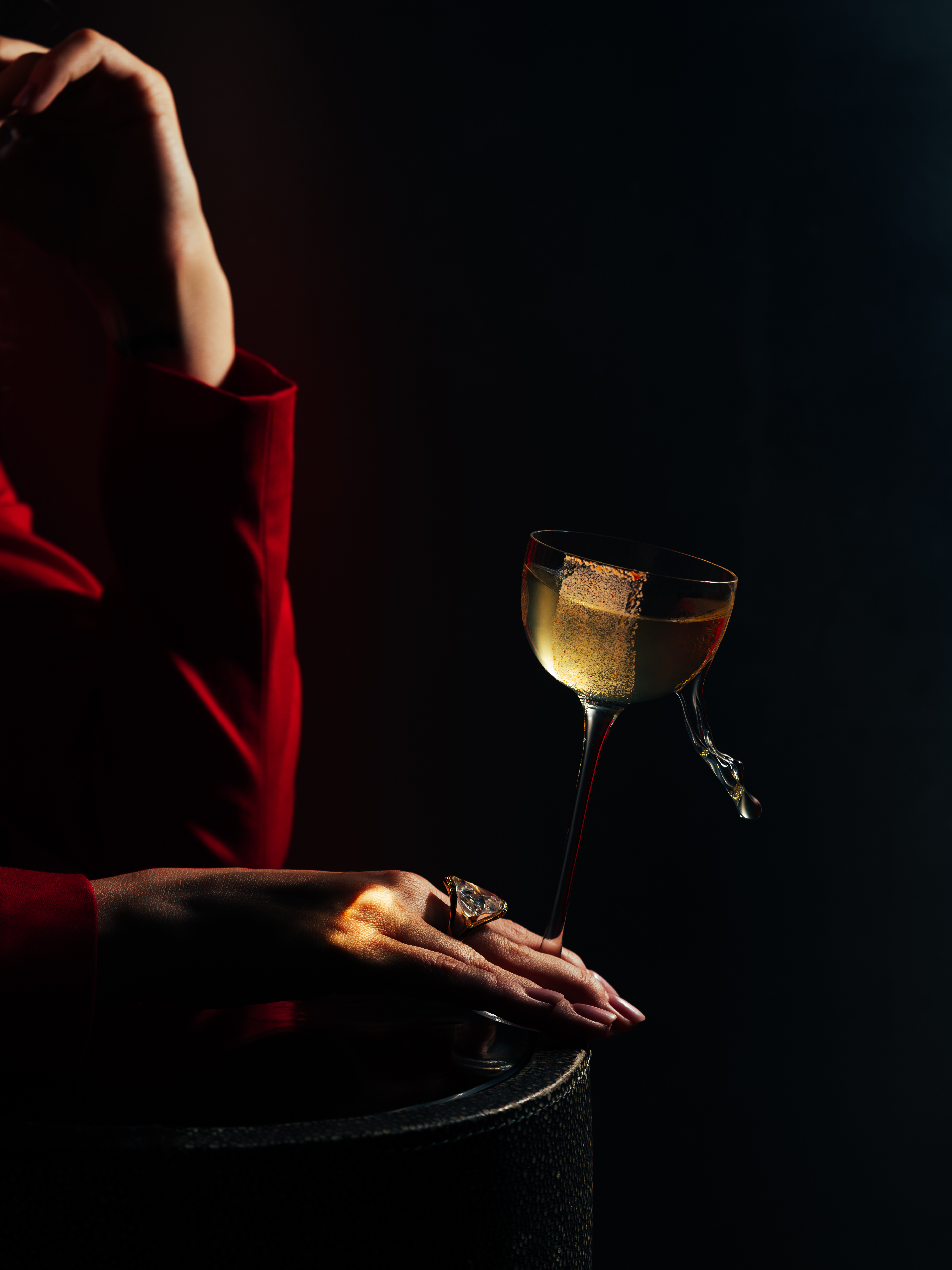 a person taking a selfie in a dark room