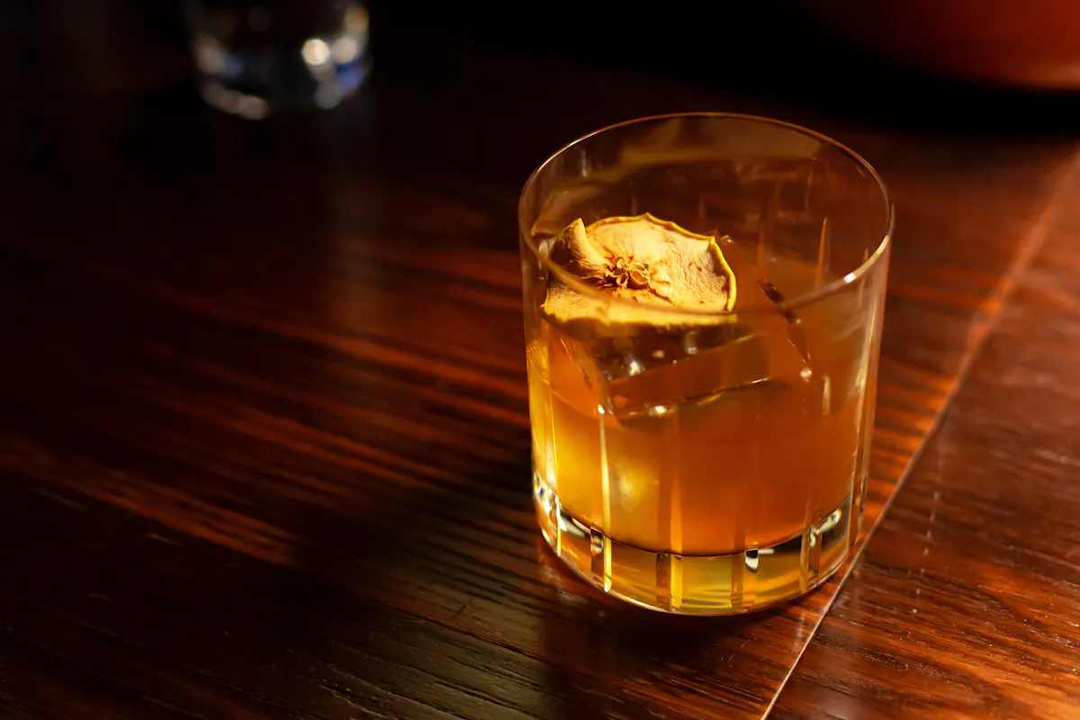 Glass of a classic cocktail