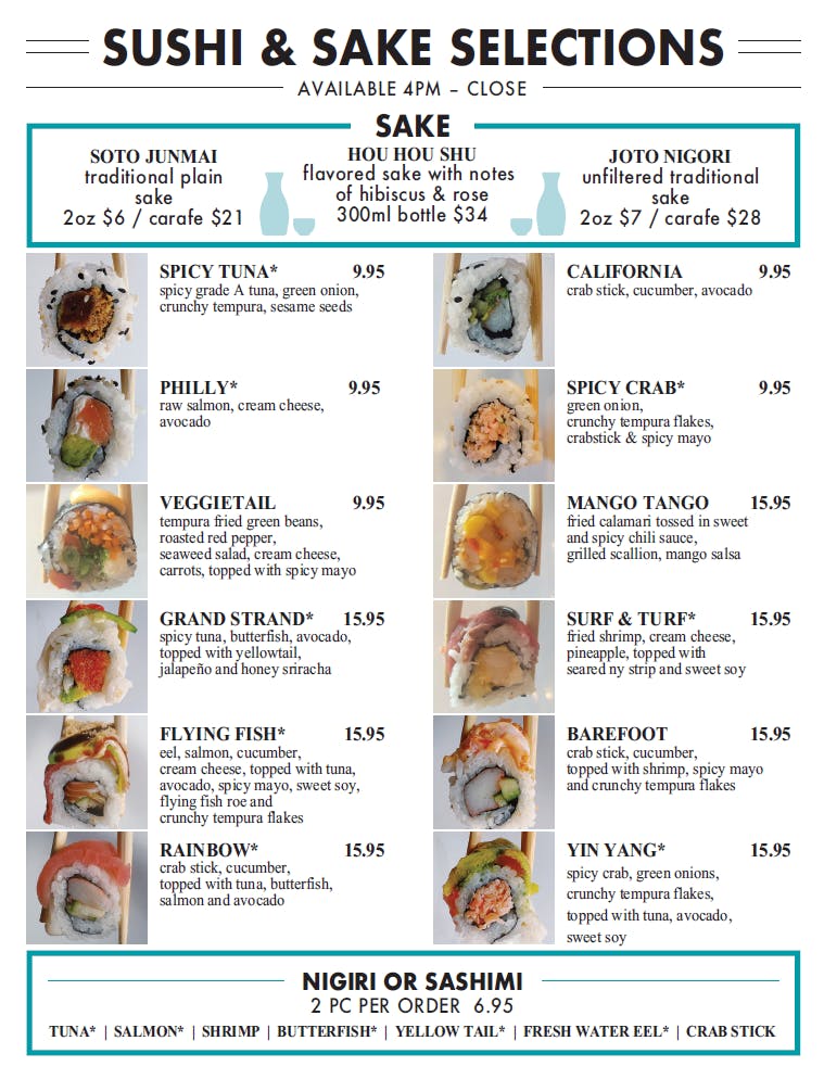 Flying Fish Public Market Grill Menus