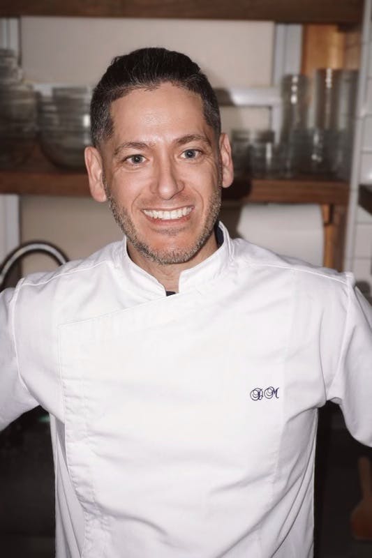 a glass vase on a table