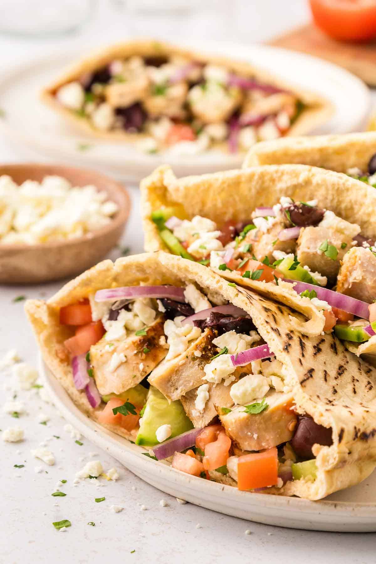 a plate of food on a table