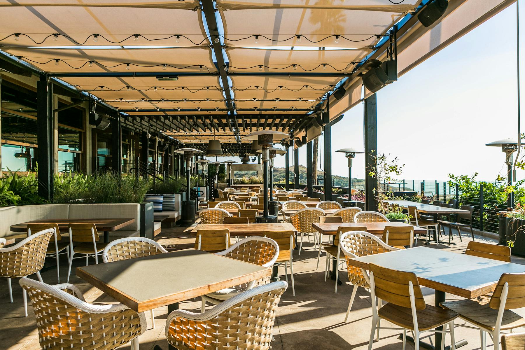 outside dining room and patio