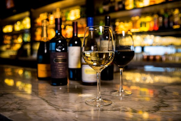 a bottle of wine on a table