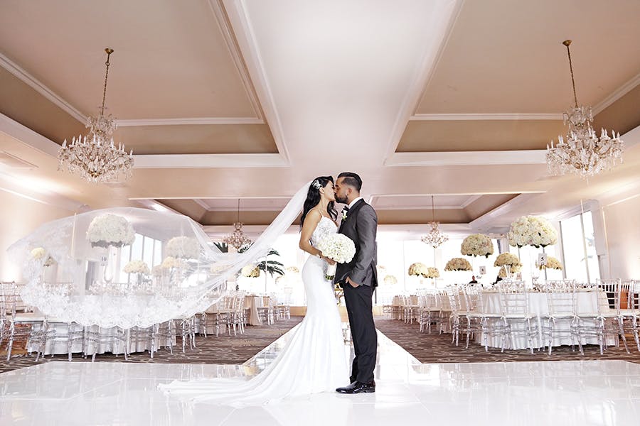 a person in a wedding dress