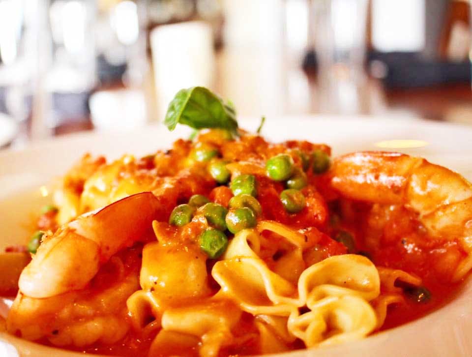 a plate of food on a table