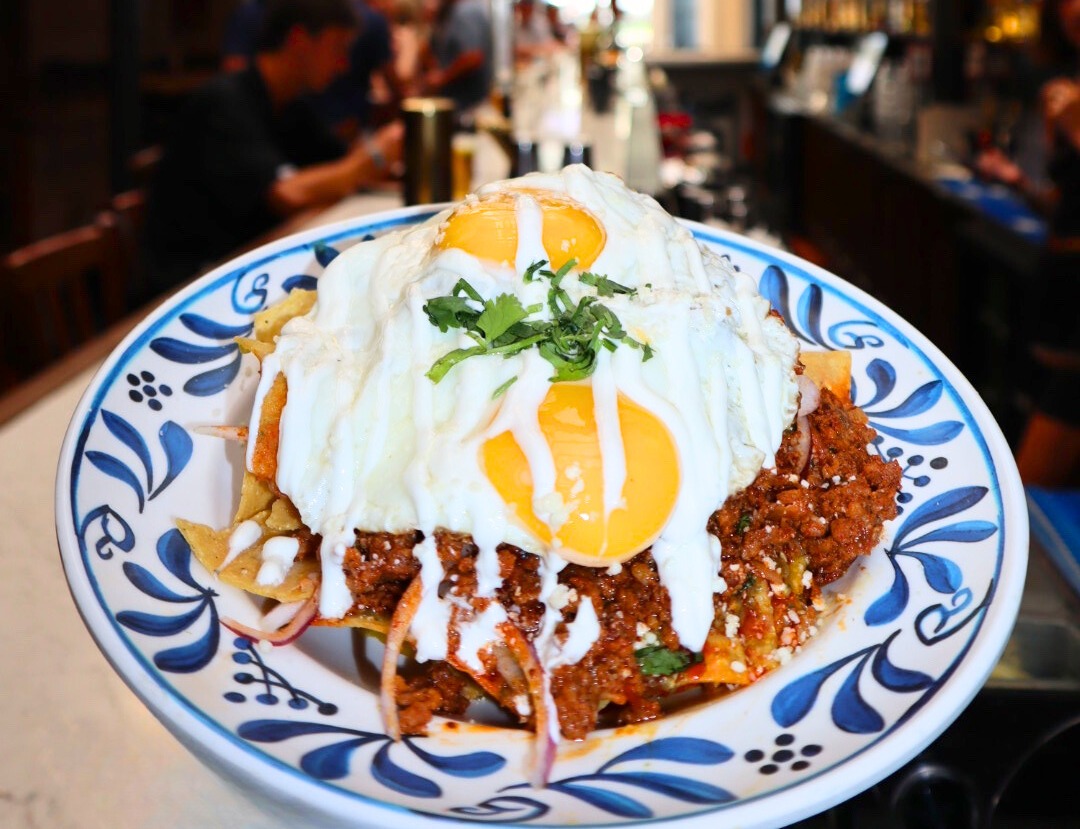 a plate of food on a table
