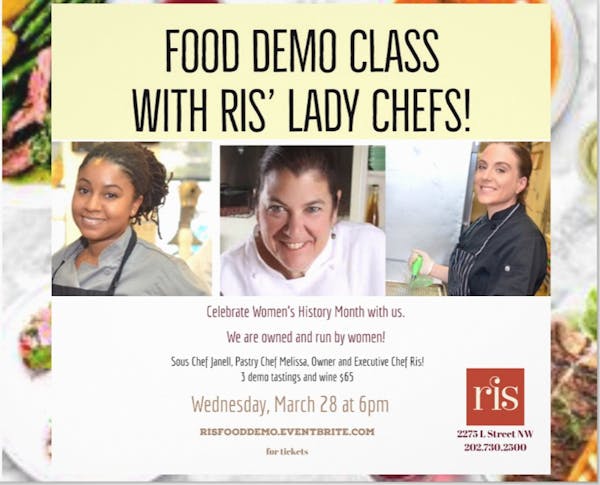 Food Demo With Ris Lady Chef Team Ris