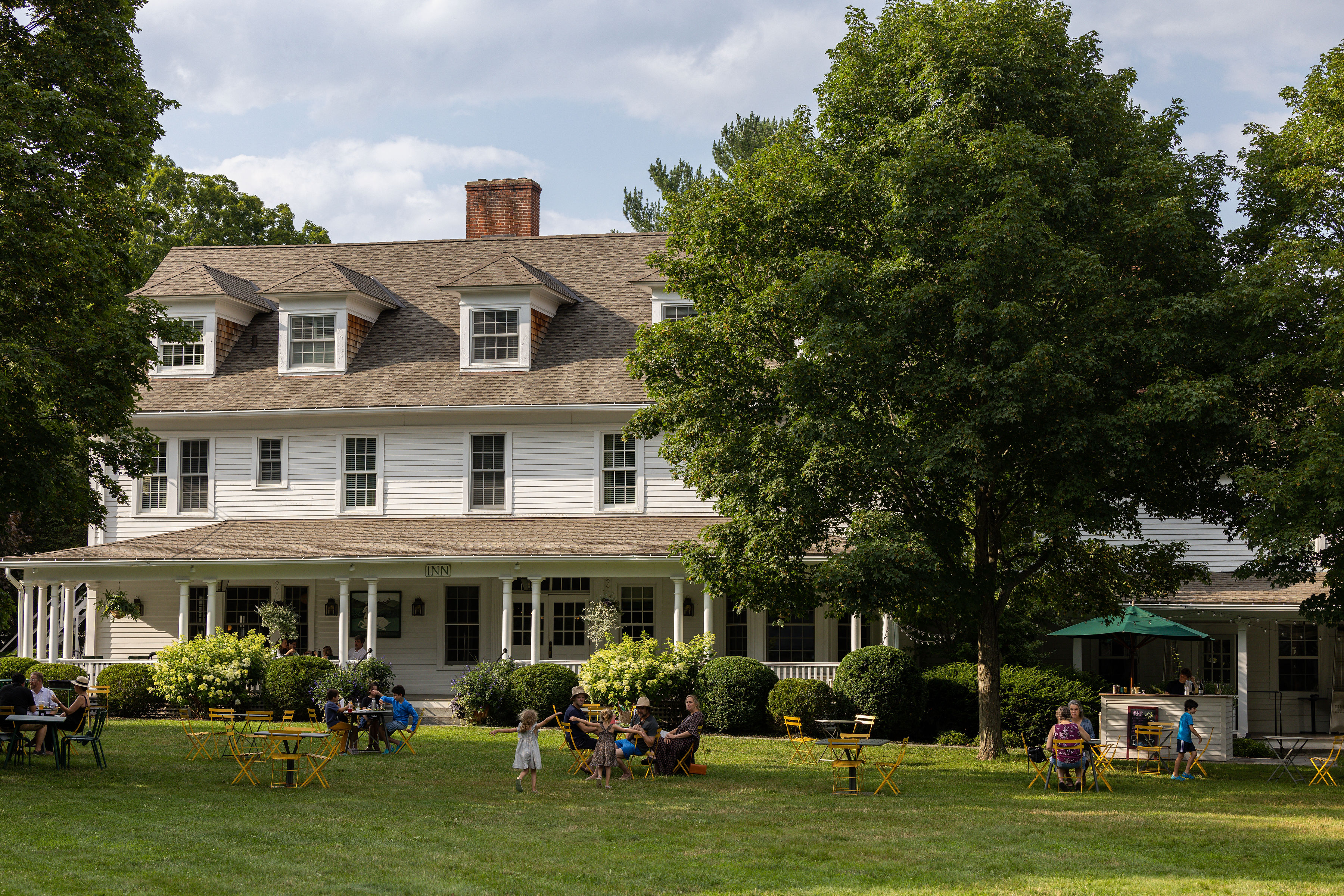 a large lawn in front of a house