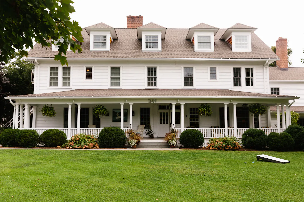 a large lawn in front of a house