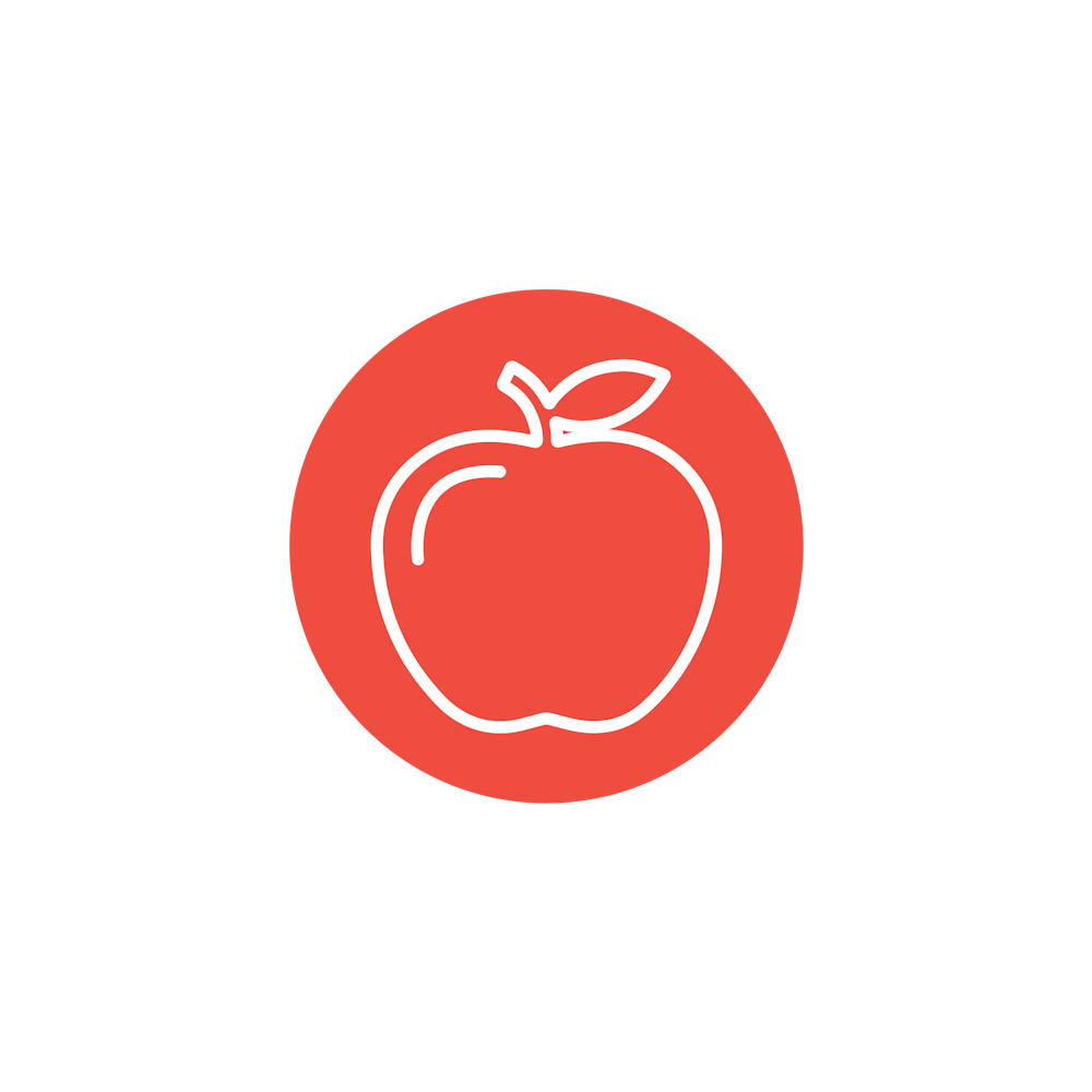 an apple graphic