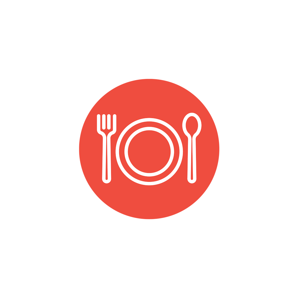 graphic with a plate