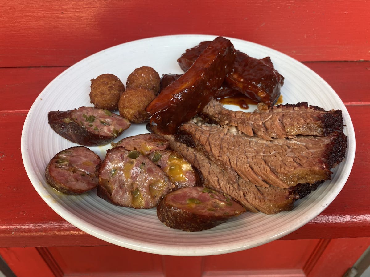 BBQ meat on a plate