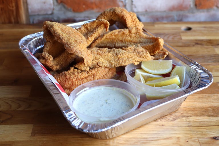 Catfish with tartar sauce