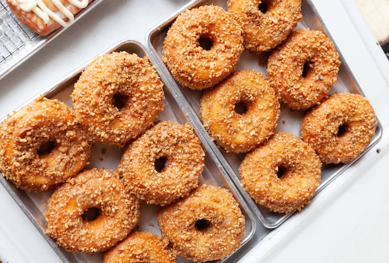 Toffee pecan donut