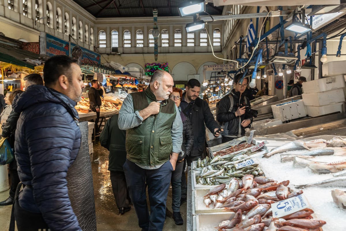 Jose Andres at a market
