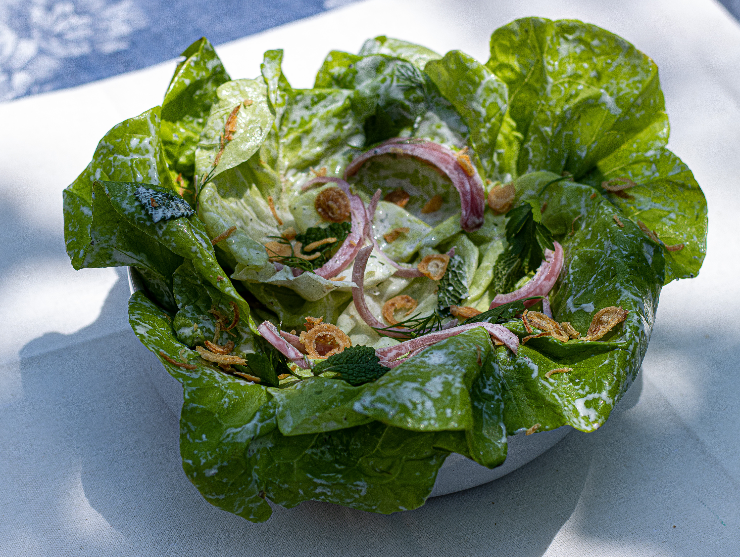 a close up of a sandwich and a salad