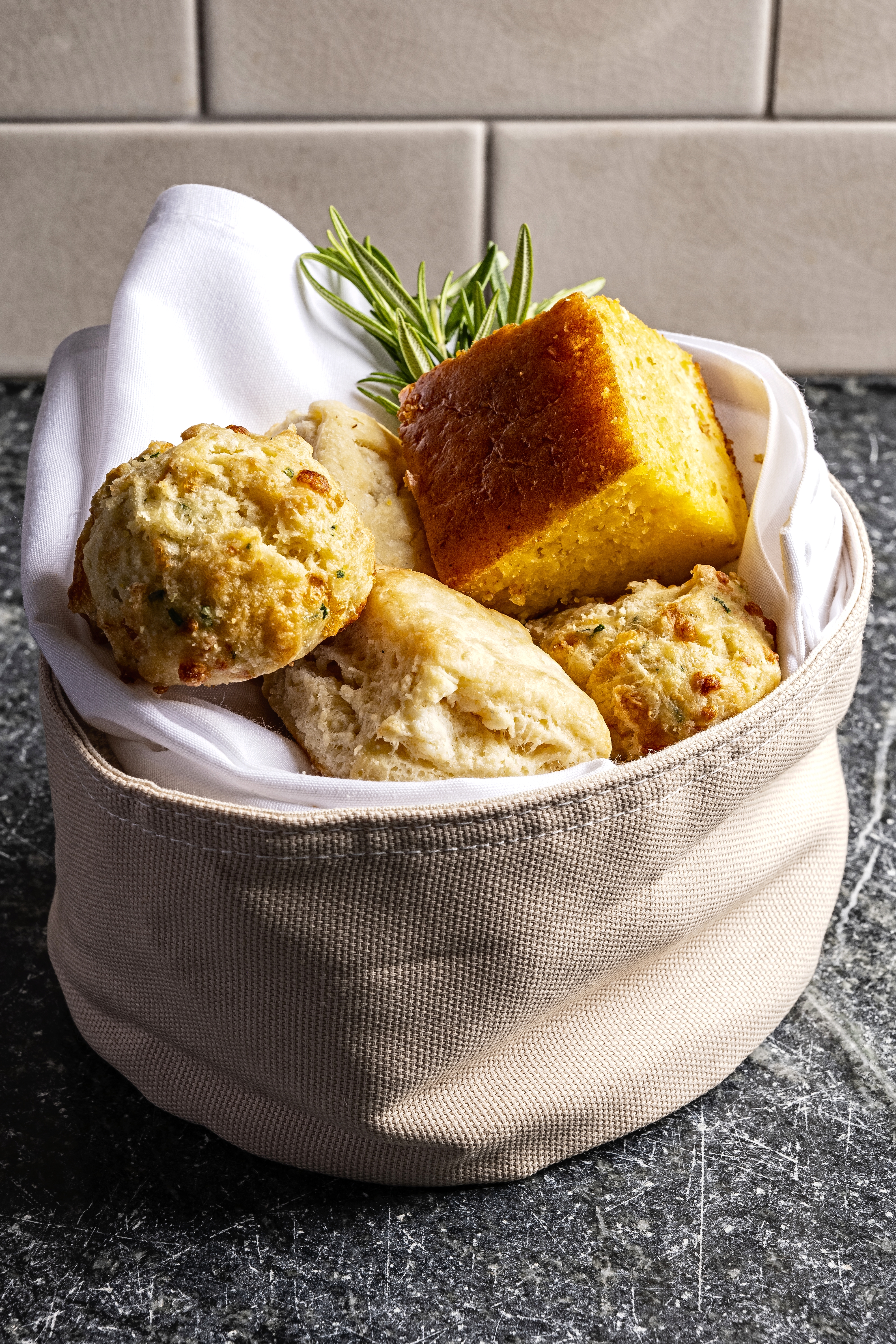 a basket of bread