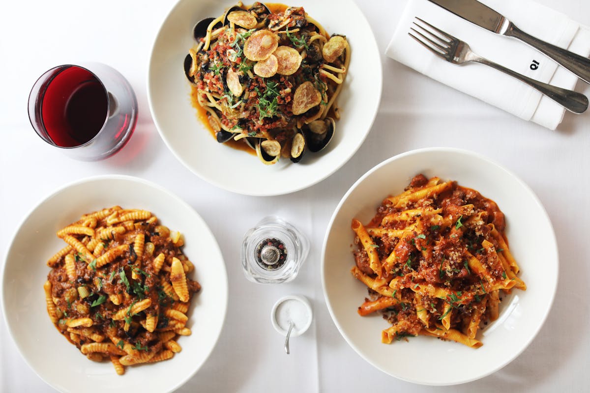 a plate of food on a table