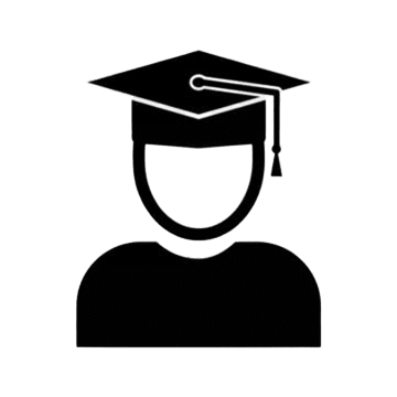 a graduate student icon