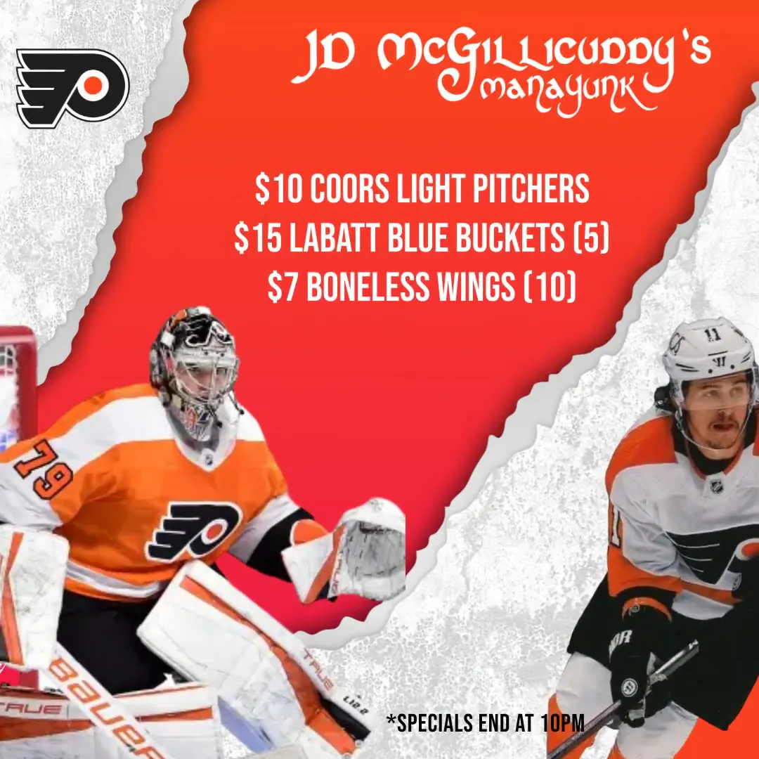 Flyers Games - $10 Coors Light Pitchers - $15 Labatt Buckets (5) - $7 ...