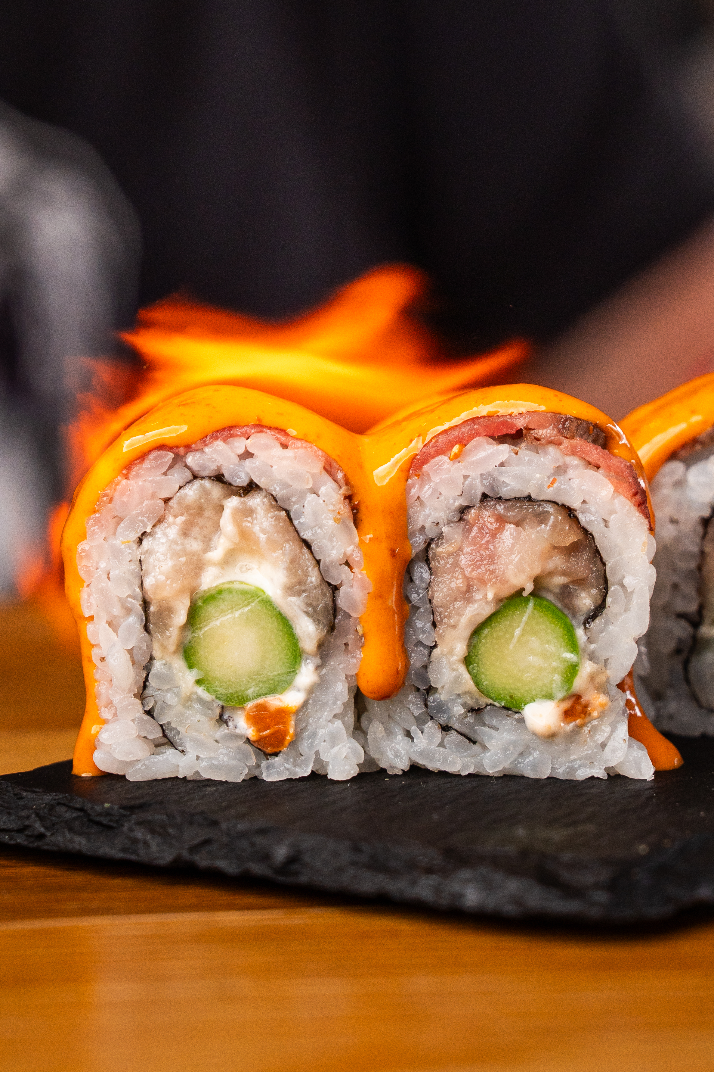 Temaki Bar Encinitas sushi bar featuring fresh hand rolls, sustainable fish, and a vibrant coastal dining atmosphere