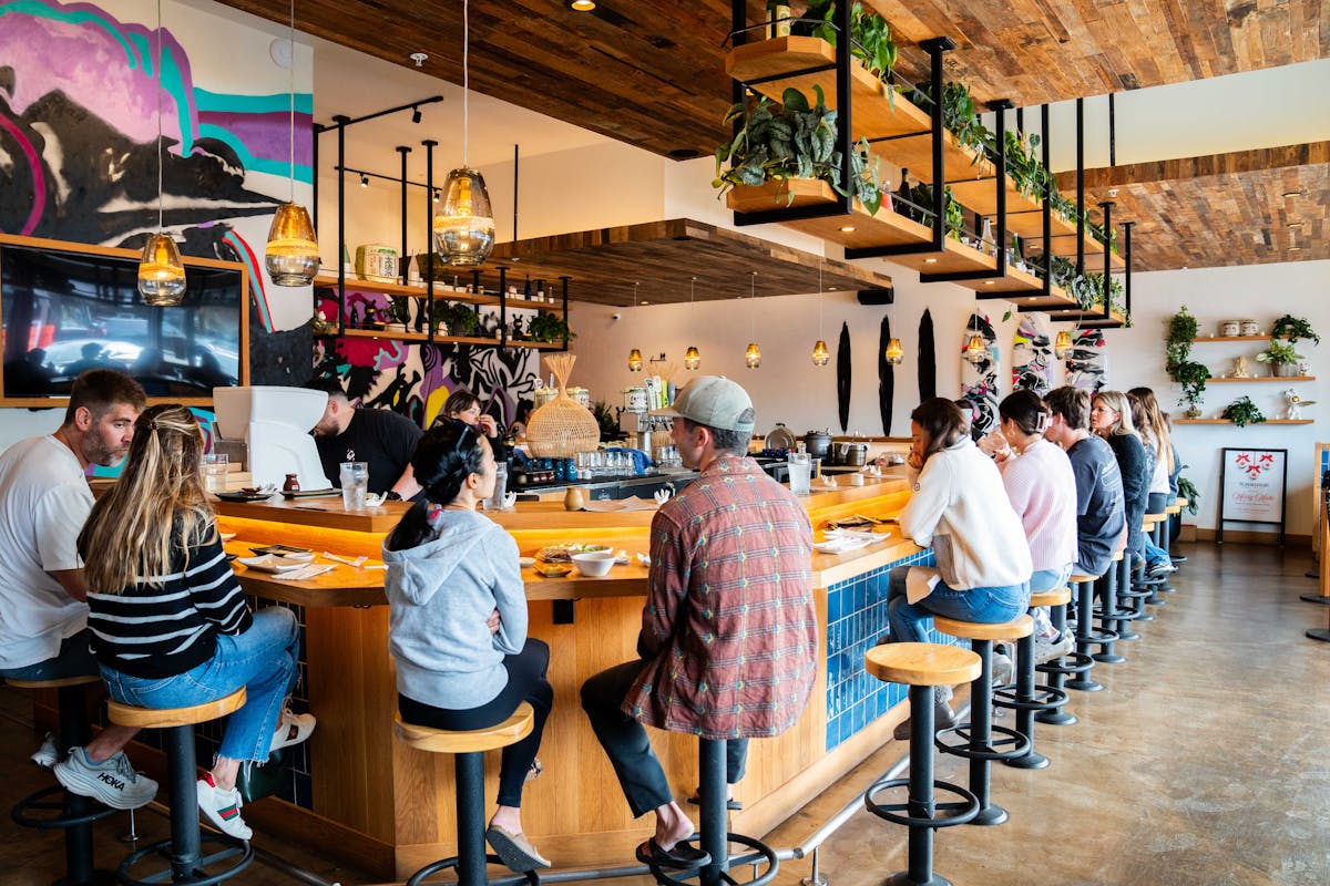 dining at Temaki Bar in Encinitas