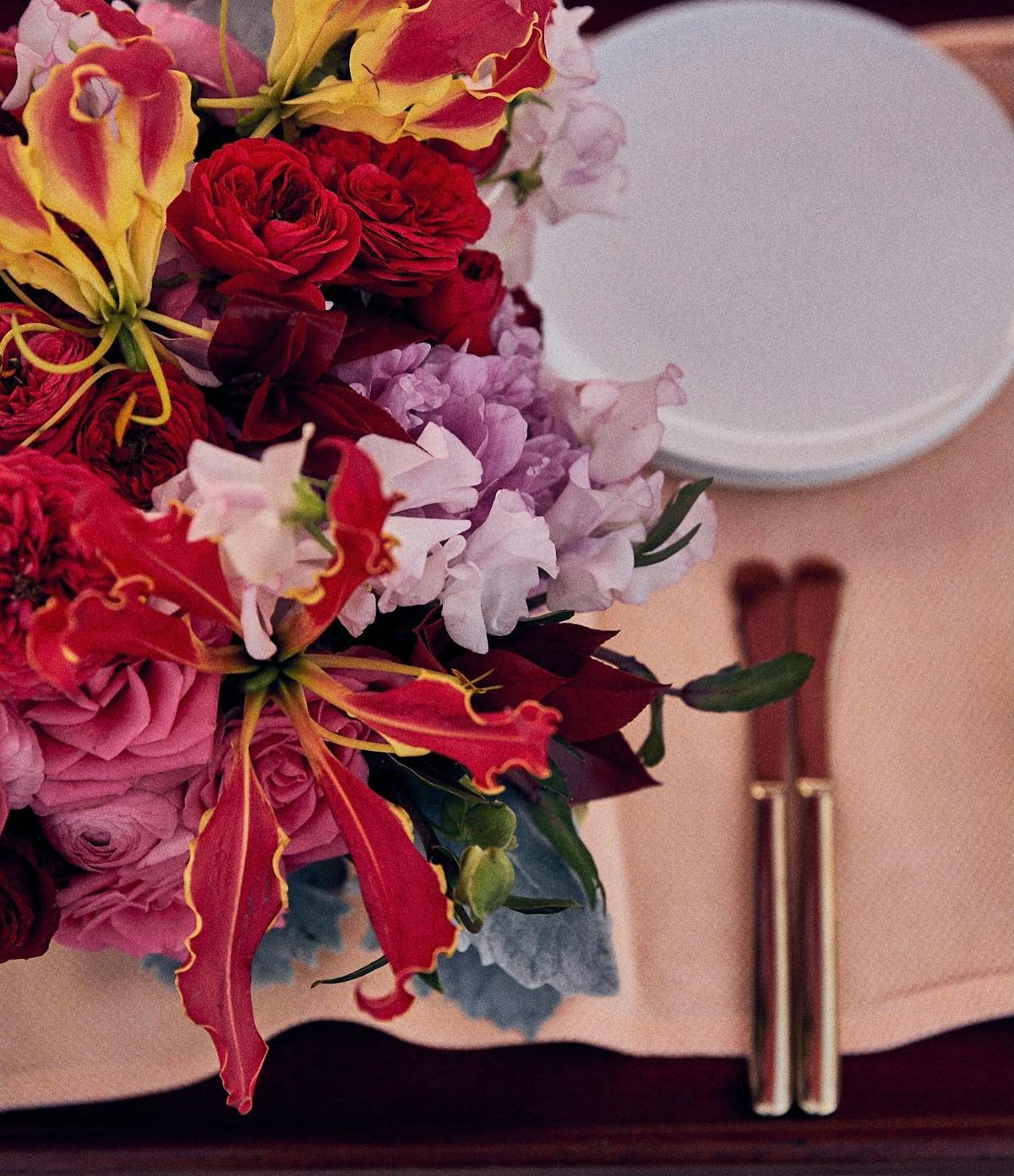 a vase of flowers on a table